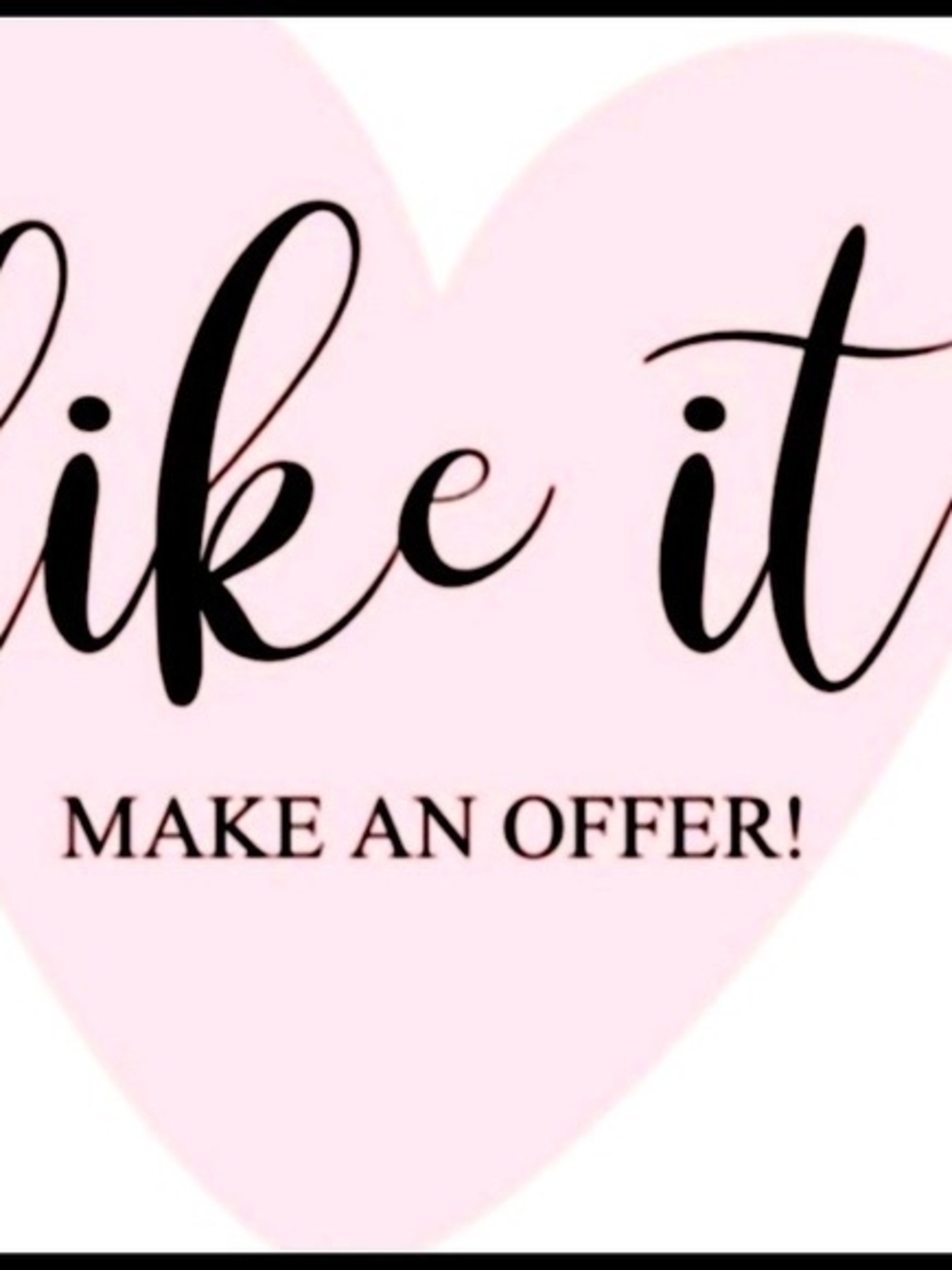 Pink Heart 'Make An Offer' Graphic